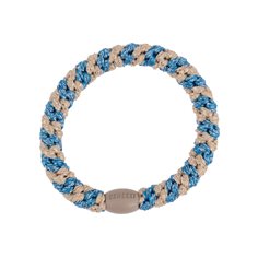 Kknekki hårsnodd blue sliver glitter stripe