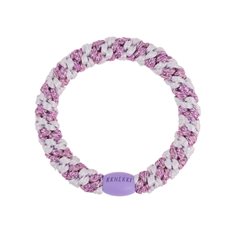 Kknekki hårsnodd lavender pink glitter stripe
