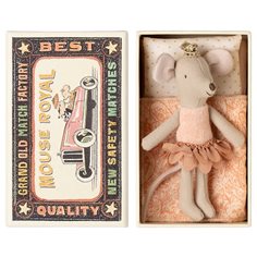 Maileg Princess mouse in matchbox, little sister