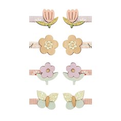 Mimi & Lula 8 hair clips - mini boquet spring magic
