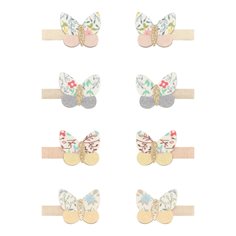 Mimi & Lula 8 hair clips - mini betty butterfly florence