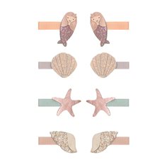 Mimi & Lula 8 hair clips - mini mermaid sealife