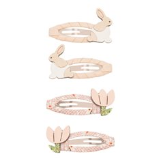 Mimi & Lula 4 clic clacs - bunny & flower easter