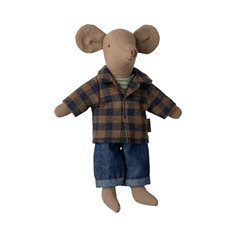 Maileg Dad mouse, light brown