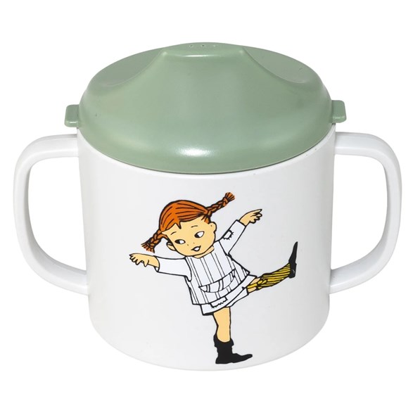 Rätt start pipmugg Pippi cirkus, grön