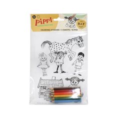 Pippi Långstrump Pippi stickers att pyssla