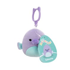 Squishmallows Clip on Saleema Paddlefish, 9 cm