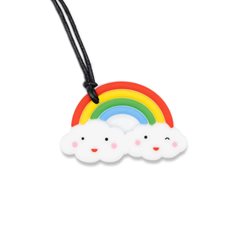 Jellystone designs Chew necklace rainbow pendant, rainbow bright