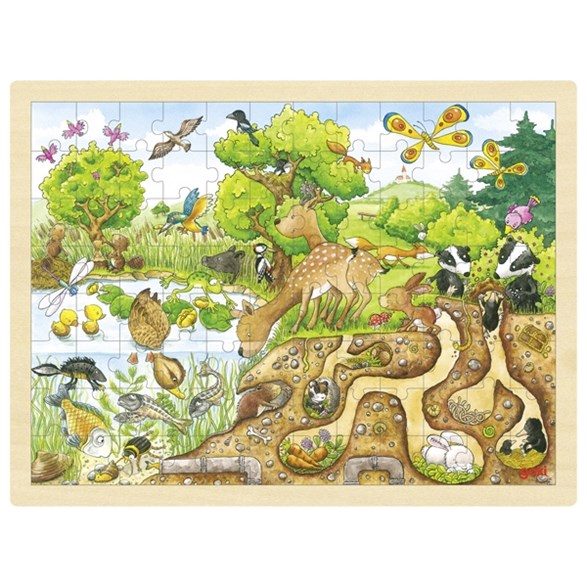 Goki Pussel 96 bitar, upptäck naturen