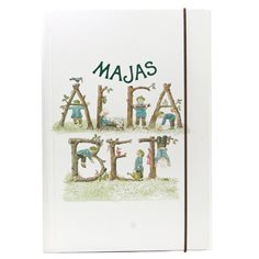 Hjelms förlag Majas alfabetstavlor i mapp