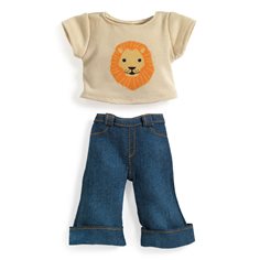 Djeco Pomea dolls clothing, outfit ivory