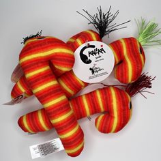 Kalikå Maskskallra, randig röd/orange/gul