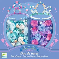 Djeco Duo of tiaras, blue