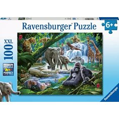 Ravensburger Pussel 100 bitar, jungle families