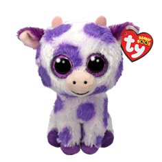 Ty beanie boos Ethel, purple spot cow