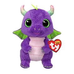 Ty Beanie Boos Daphne, purple dinosaur