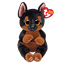 Ty beanie bellies, Fritz black/tan dog