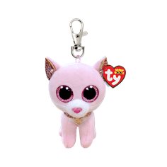 TY beanie boos, Fiona pink cat clip