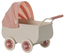 Maileg Pram mouse, coral