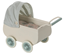 Maileg Pram with baby mouse, mint