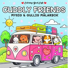 Cozy coloring books Målarbok Cozy cuddly friends