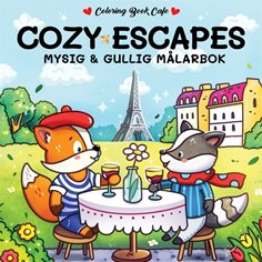 Cozy coloring books Målarbok Cozy escapes