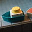 Oli & Carol Rubber bath boat, gul