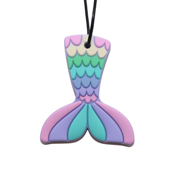 Jellystone designs Chew necklace mermaid pendant