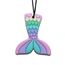 Jellystone designs Chew necklace mermaid pendant