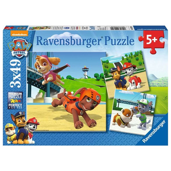 Ravensburger Pussel 3 x 49 bitar, Paw patrol