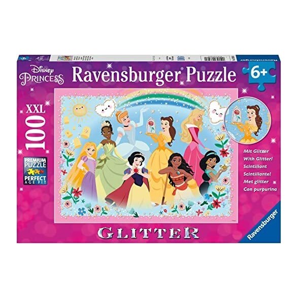 Ravensburger Pussel 100 bitar, Disney princesses strong, beautiful...