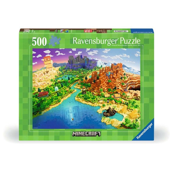 Ravensburger Pussel 500 bitar, world of Minecraft