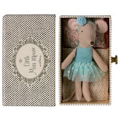 Maileg Dance mouse in daybed, little sister