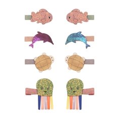Mimi & Lula 8 hair clips -  mini sealife