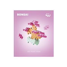 Plus-Plus Bonsai rosa