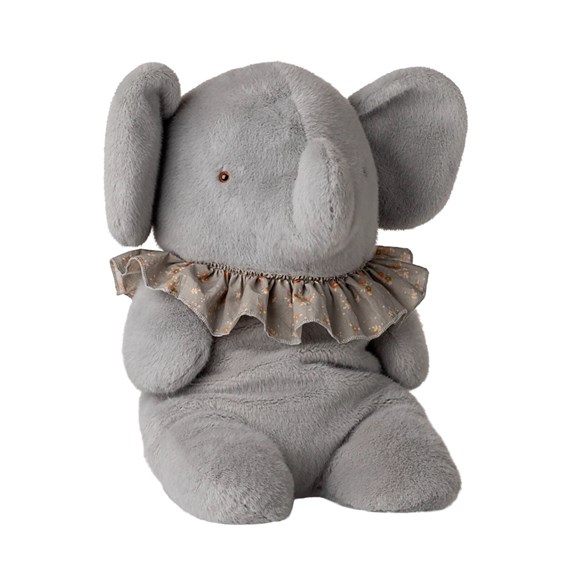 Maileg Elephant plush, big, blue/grey