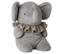 Maileg Elephant plush, big, blue/grey