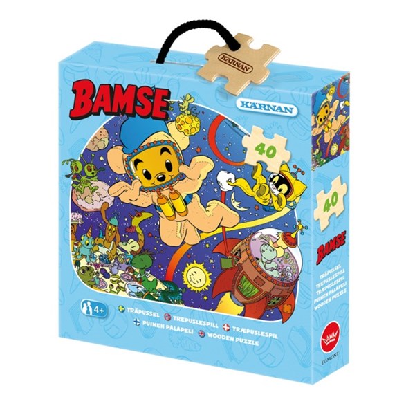 Kärnan Träpussel 40 bitar, Bamse rymd