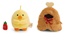 Nici Mymochi 8 cm, Chick Tschieps with chili-sauce and chicken leg costume in gift box