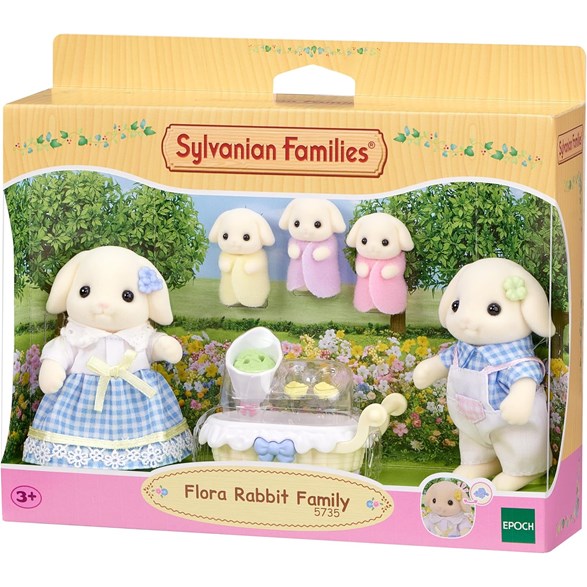 Sylvanian families Flora rabbit family