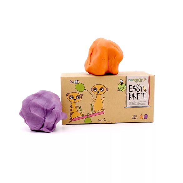 Neogrün Ekologisk leklera Suri, 2-p (orange/lila)