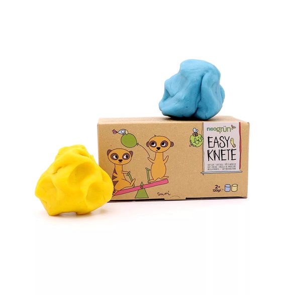 Neogrün Ekologisk leklera Suri, 2-p (blå/gul)