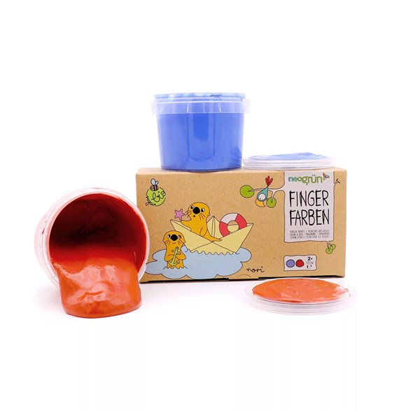 Neogrün Ekologisk fingerfärg Nori, 2-p (blå/röd)