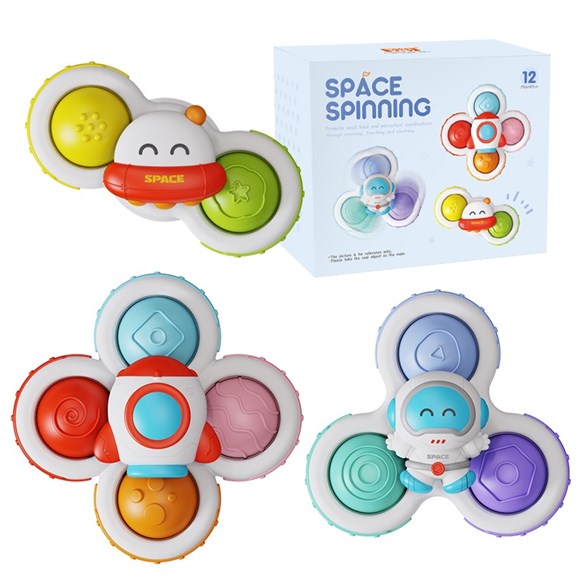 Fresh Kid Spinner toys space, 3-p