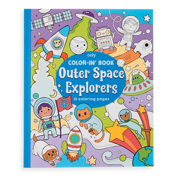 Ooly Color-In Book, Outer Space Explorers
