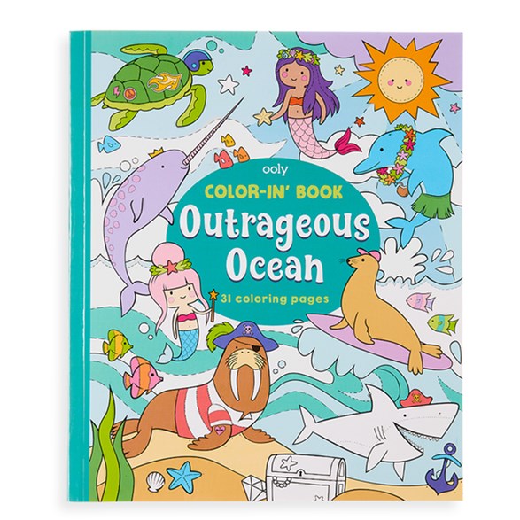 Color-In Book, Outrageous Ocean