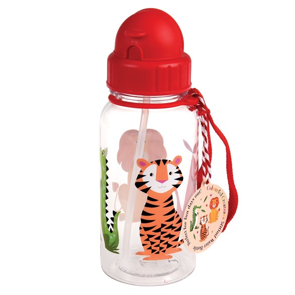 Colourful creatures water bottle
