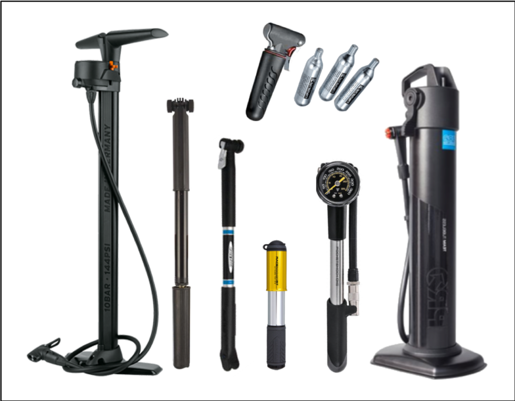 bild på cykelpumpar