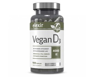 Elexir Pharma D3 Vegan Vitamin 4000IE
