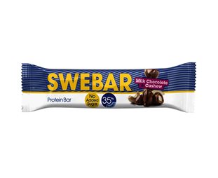 Dalblads Nutrition Swebar Uten Tilsetning av Sukker Melkesjokolade & Cashewnøtter